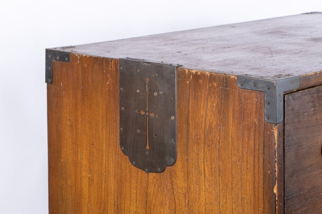 CHINESE CAMPAIGN STACKING CHEST OF DRAWERS - 7