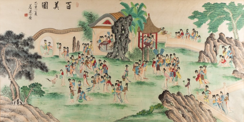 100 BEAUTIES, WATERCOLOR ON SILK - 2