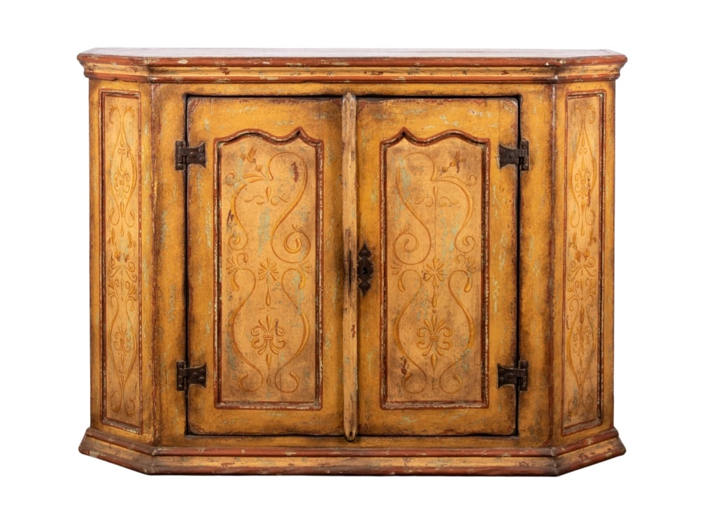 ANTIQUE ITALIAN HAND-PAINTED SIDEBOARD (1 of 7)