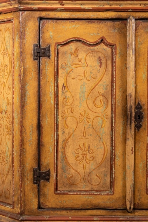 ANTIQUE ITALIAN HAND-PAINTED SIDEBOARD - 3
