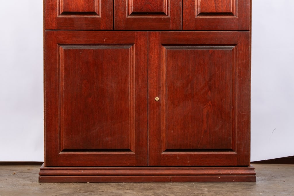 WOOD PROJECTIONS 12 LOCKER HUMIDOR CIGAR CABINET - 3