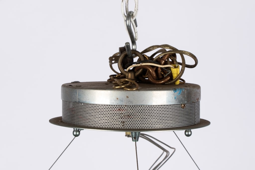 MODERN GLASS & METAL PENDANT LIGHT - 4