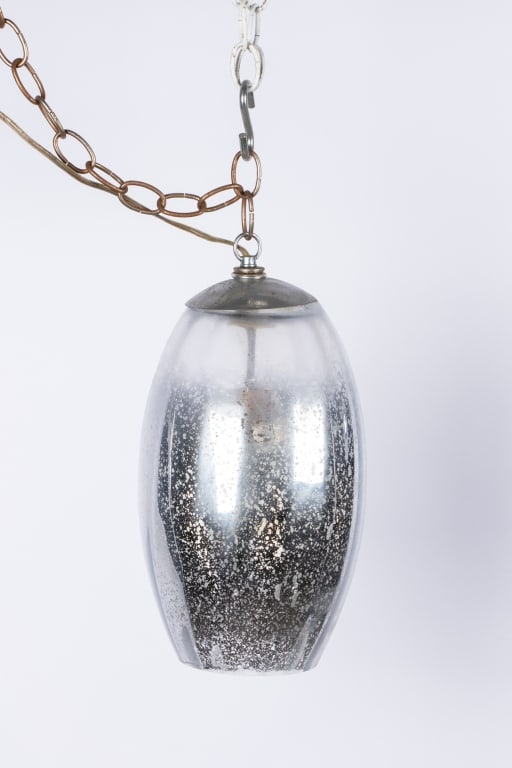 MCM SILVER TONE PENDANT LIGHT - 7