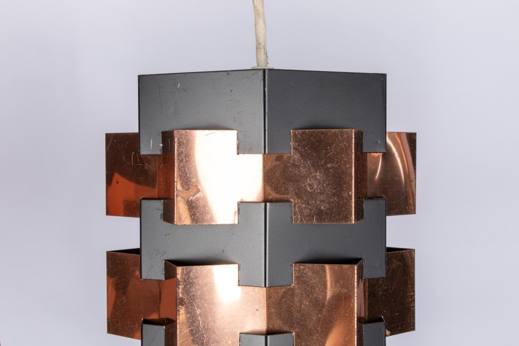 MCM HOLM SORENSEN BLACK & COPPER PENDANT LIGHTS - 8