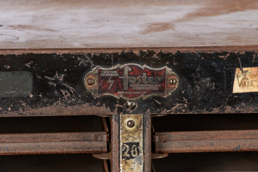 FOSTER METAL TYPESET TRAY CABINET - 5