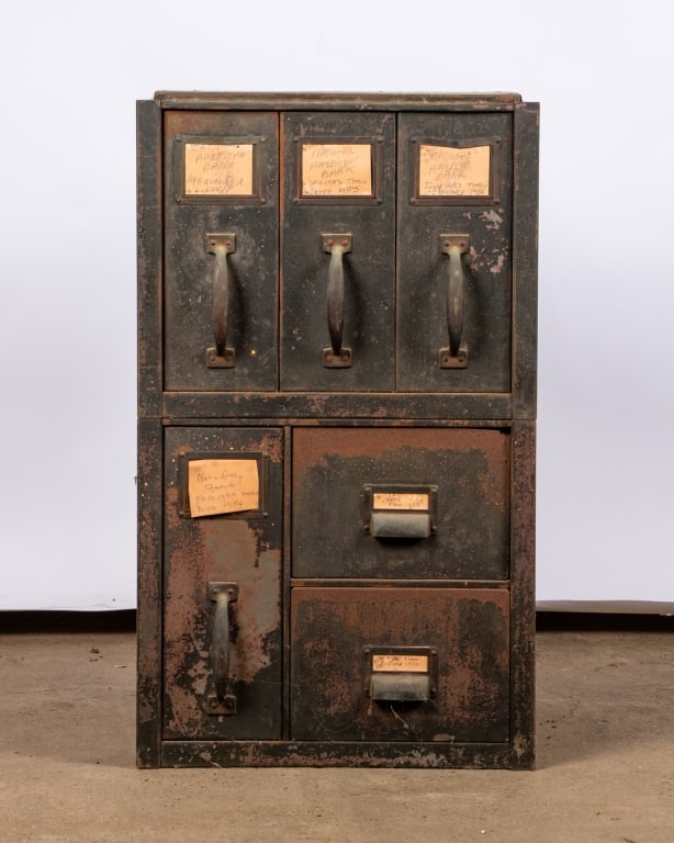 VINTAGE INDUSTRIAL CABINET - 2