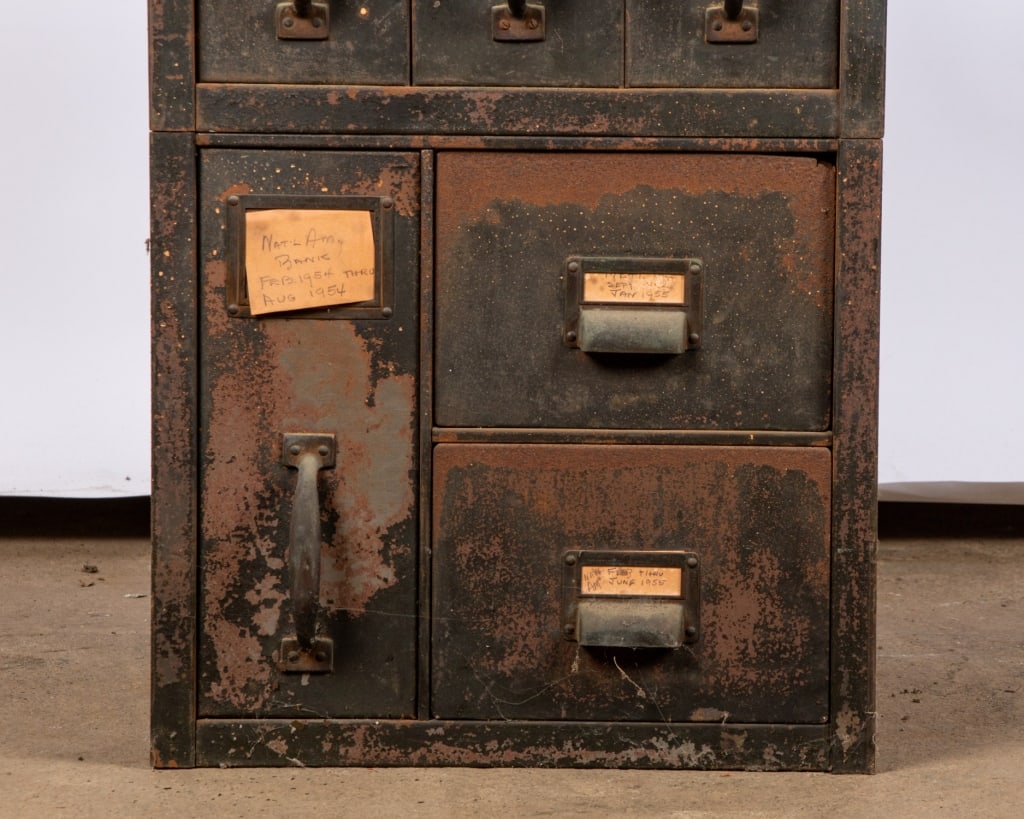 VINTAGE INDUSTRIAL CABINET - 4