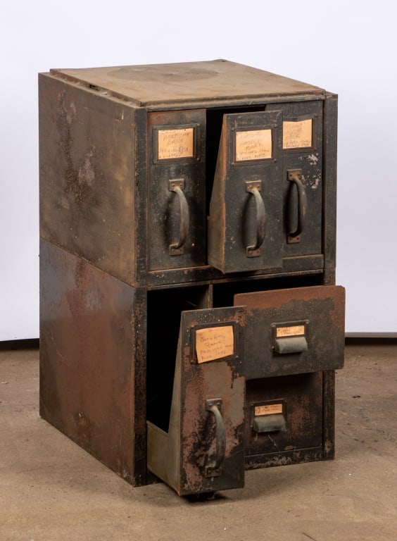 VINTAGE INDUSTRIAL CABINET - 5