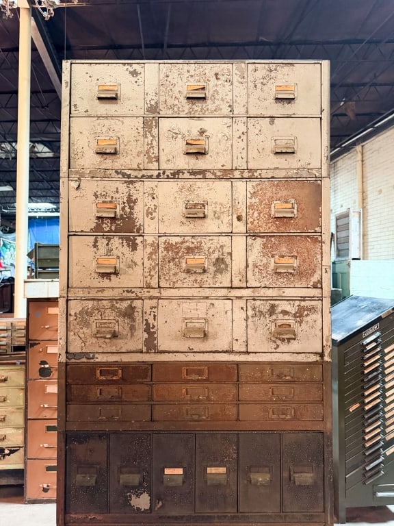 VINTAGE INDUSTRIAL MULTI DRAWER CABINET - 2