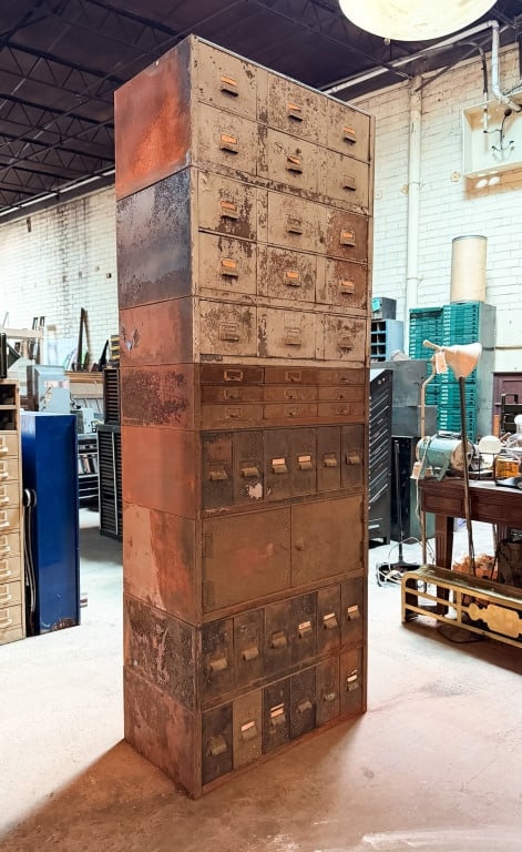 VINTAGE INDUSTRIAL MULTI DRAWER CABINET - 4