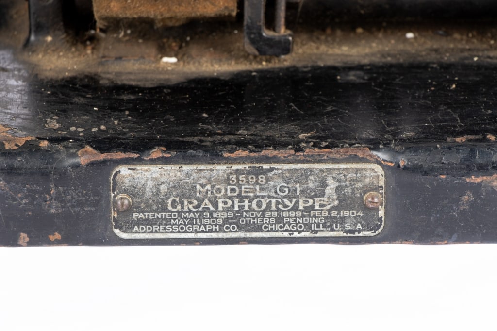20TH C. GRAPHOTYPE DOG TAG MACHINE - 2
