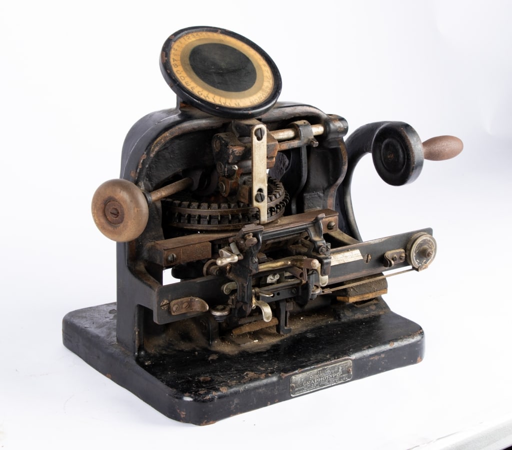 20TH C. GRAPHOTYPE DOG TAG MACHINE - 6