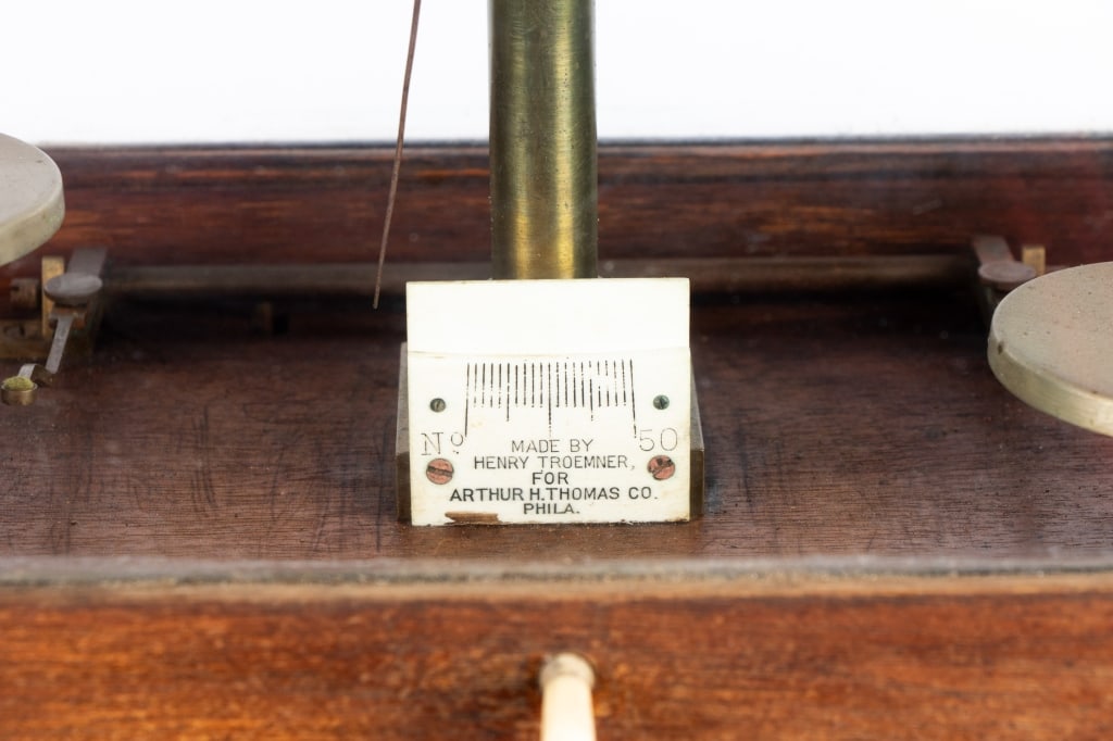 HENRY TROEMNER BRASS APOTHECARY BALANCE SCALE - 4
