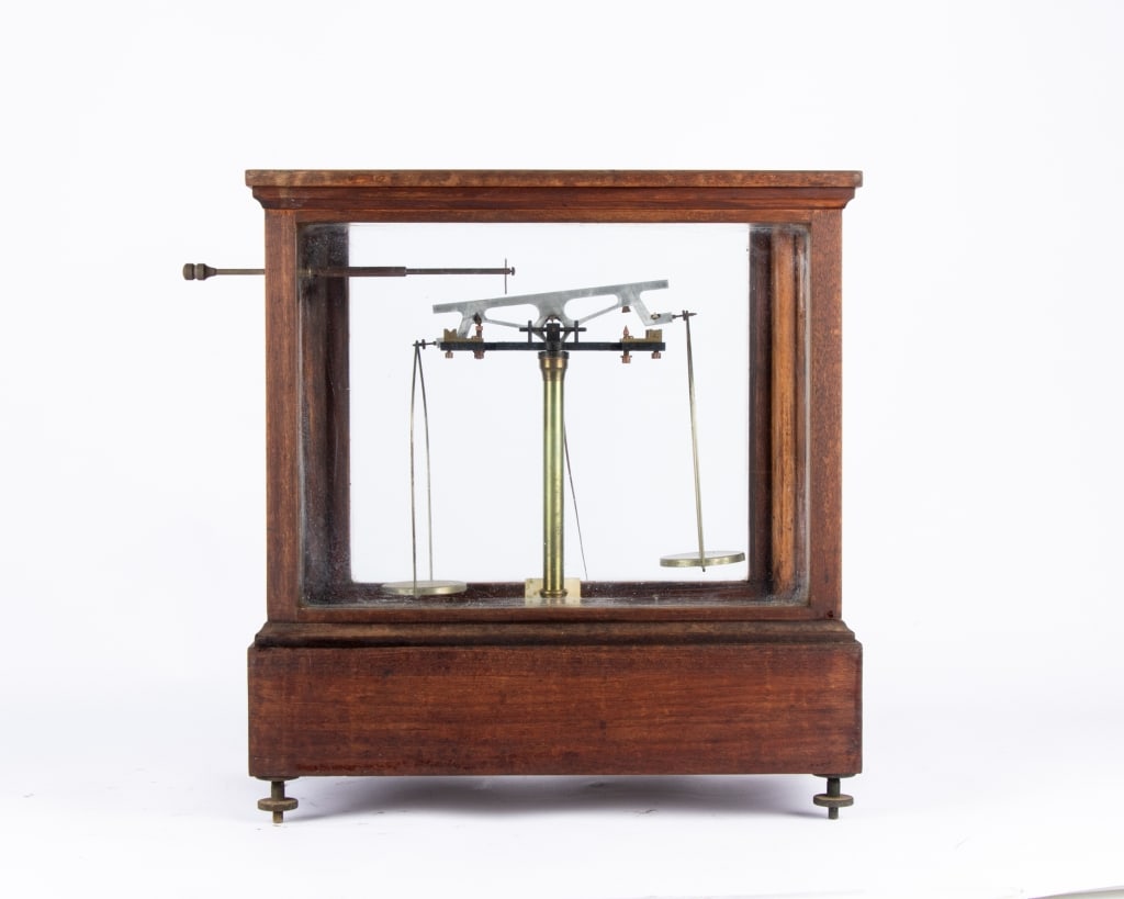 HENRY TROEMNER BRASS APOTHECARY BALANCE SCALE - 5