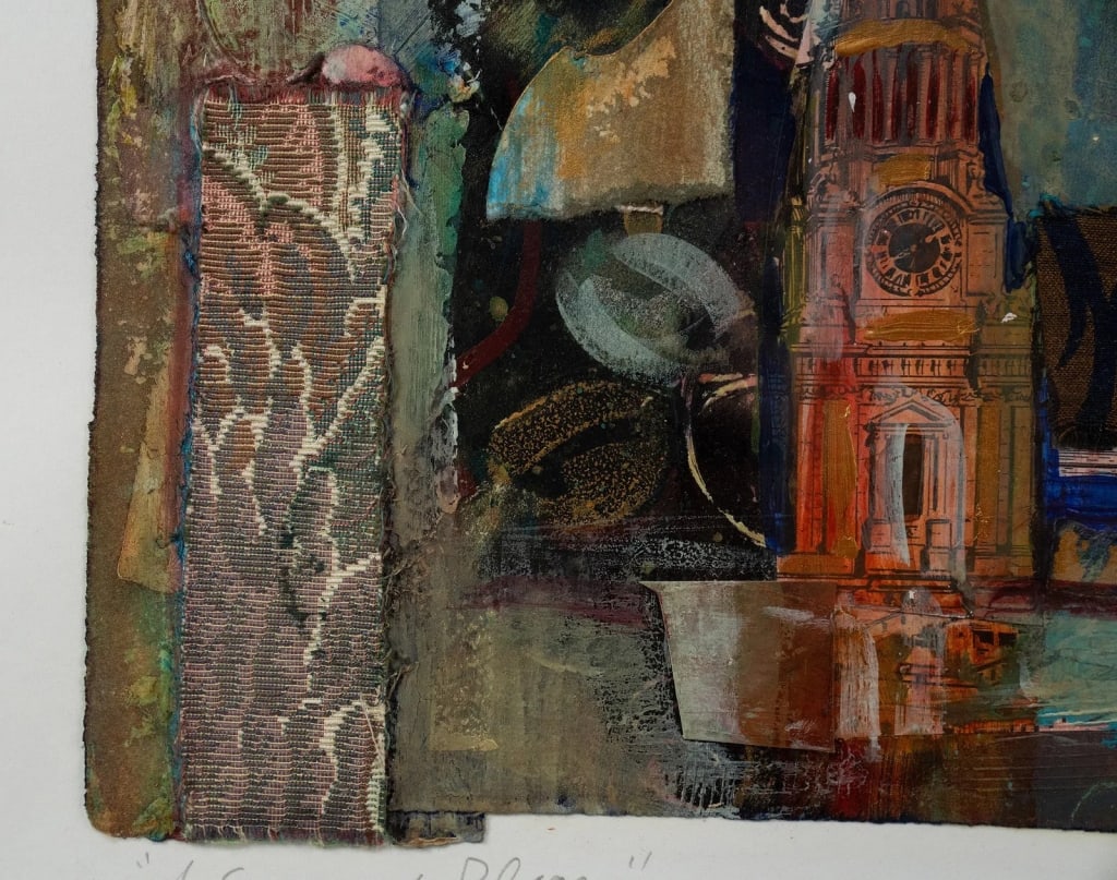 JOYCE LIEBERMAN 'A SENSE OF PEACE' MIXED MEDIA - 6