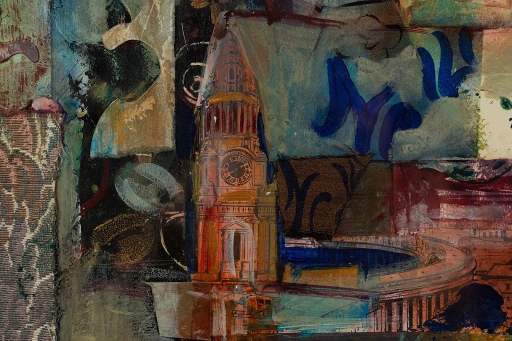 JOYCE LIEBERMAN 'A SENSE OF PEACE' MIXED MEDIA - 9