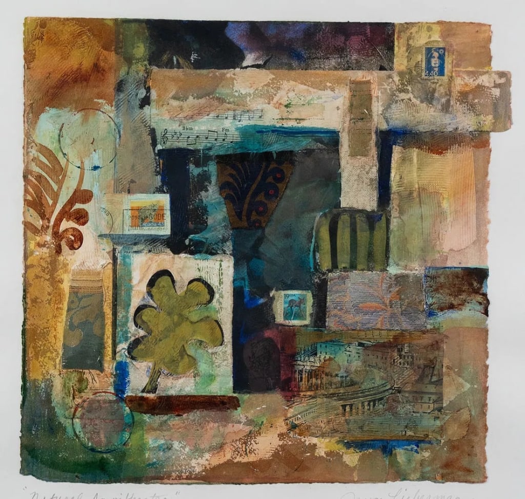JOYCE LIEBERMAN 'NATURAL AMPHITHEATER' MIXED MEDIA - 3