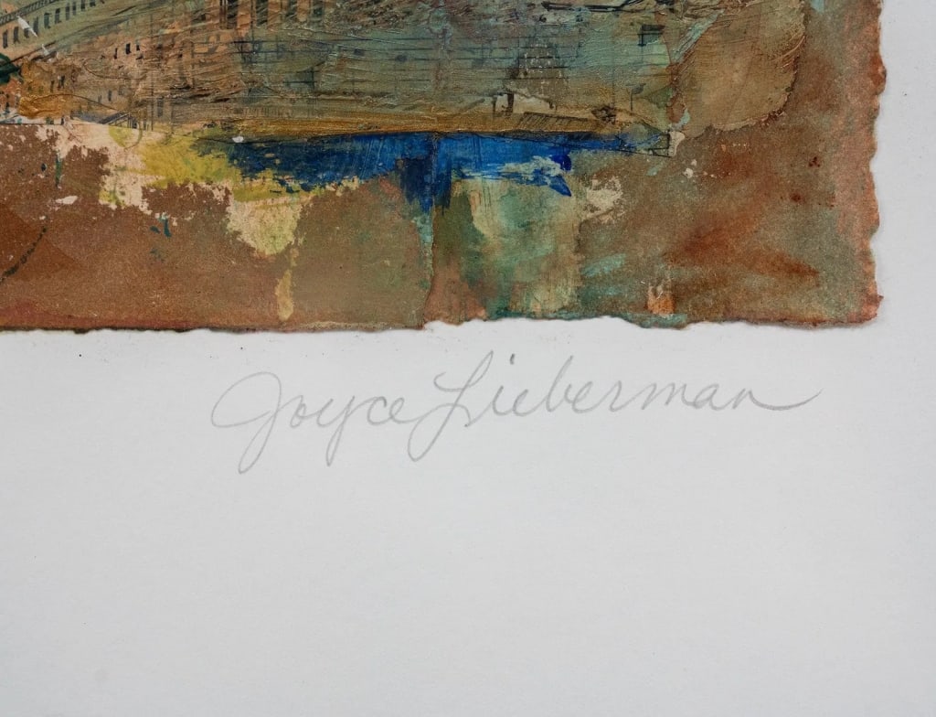 JOYCE LIEBERMAN 'NATURAL AMPHITHEATER' MIXED MEDIA - 4
