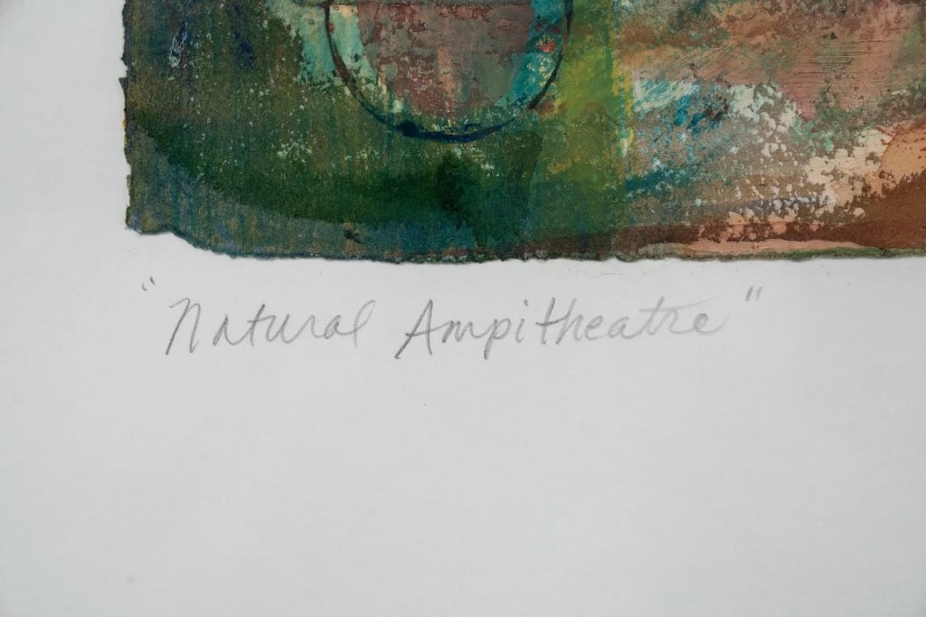 JOYCE LIEBERMAN 'NATURAL AMPHITHEATER' MIXED MEDIA - 5