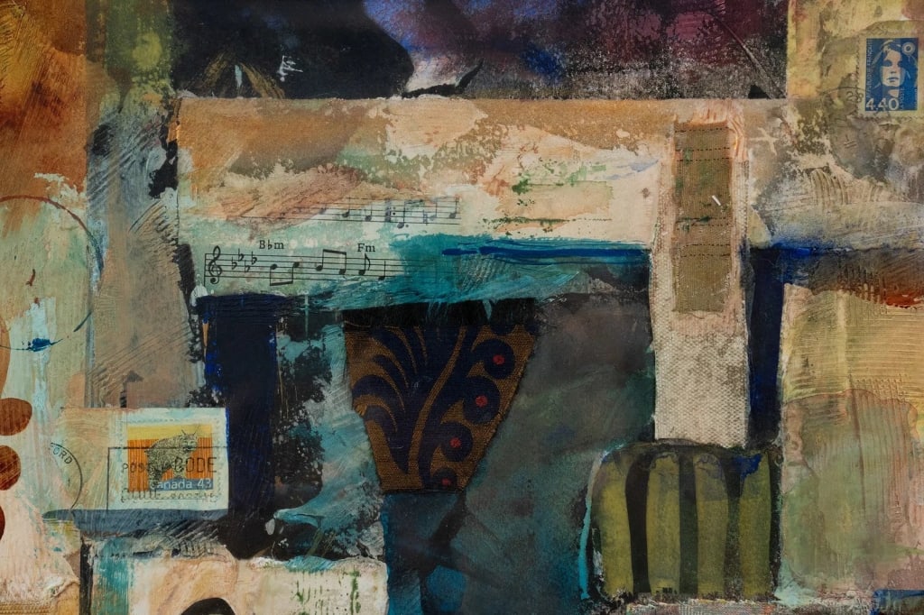 JOYCE LIEBERMAN 'NATURAL AMPHITHEATER' MIXED MEDIA - 6
