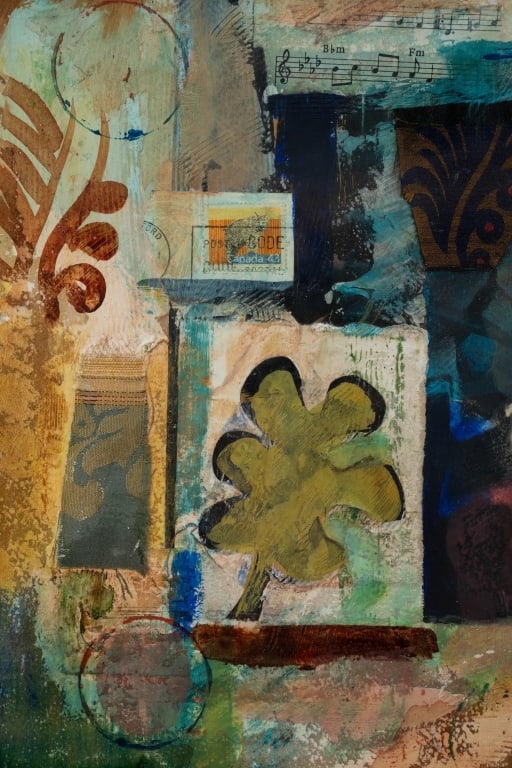 JOYCE LIEBERMAN 'NATURAL AMPHITHEATER' MIXED MEDIA - 7