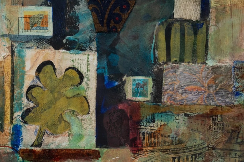 JOYCE LIEBERMAN 'NATURAL AMPHITHEATER' MIXED MEDIA - 8
