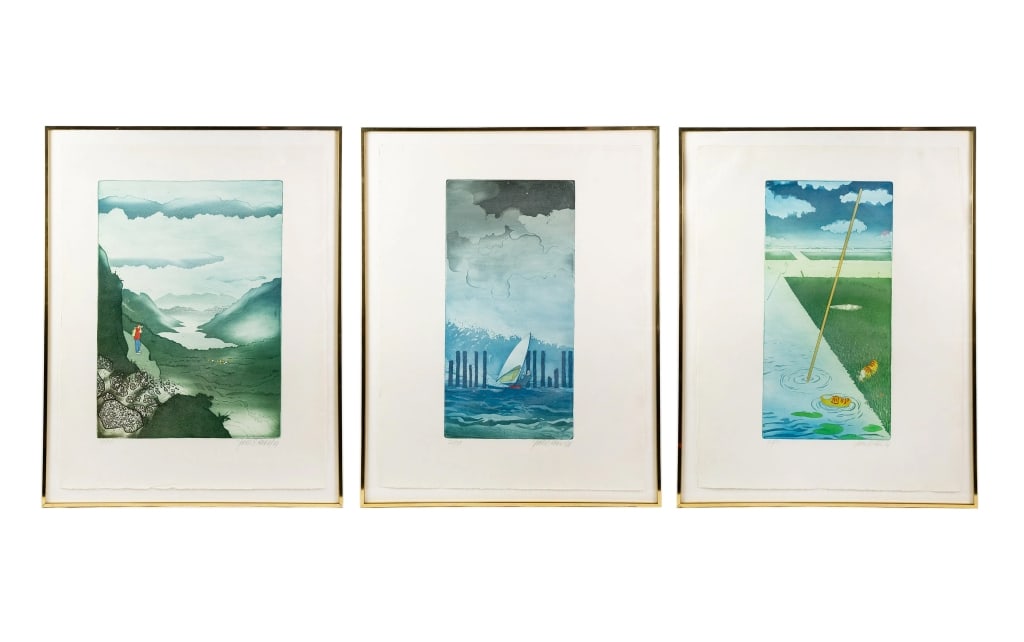 THREE SJOERD BAKKER LITHOGRAPHS (1 of 14)