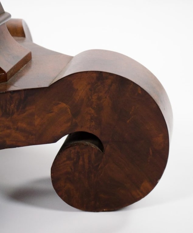 BIEDERMEIER STYLE BURLWOOD OCCASIONAL TABLE - 12