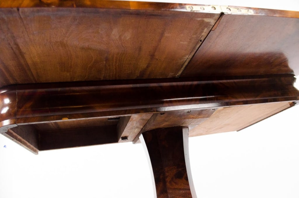 BIEDERMEIER STYLE BURLWOOD OCCASIONAL TABLE - 13