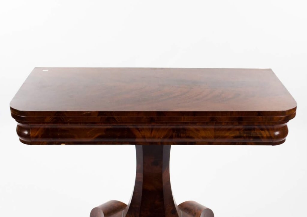 BIEDERMEIER STYLE BURLWOOD OCCASIONAL TABLE - 18