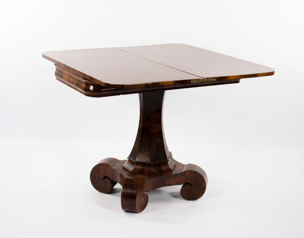 BIEDERMEIER STYLE BURLWOOD OCCASIONAL TABLE - 3