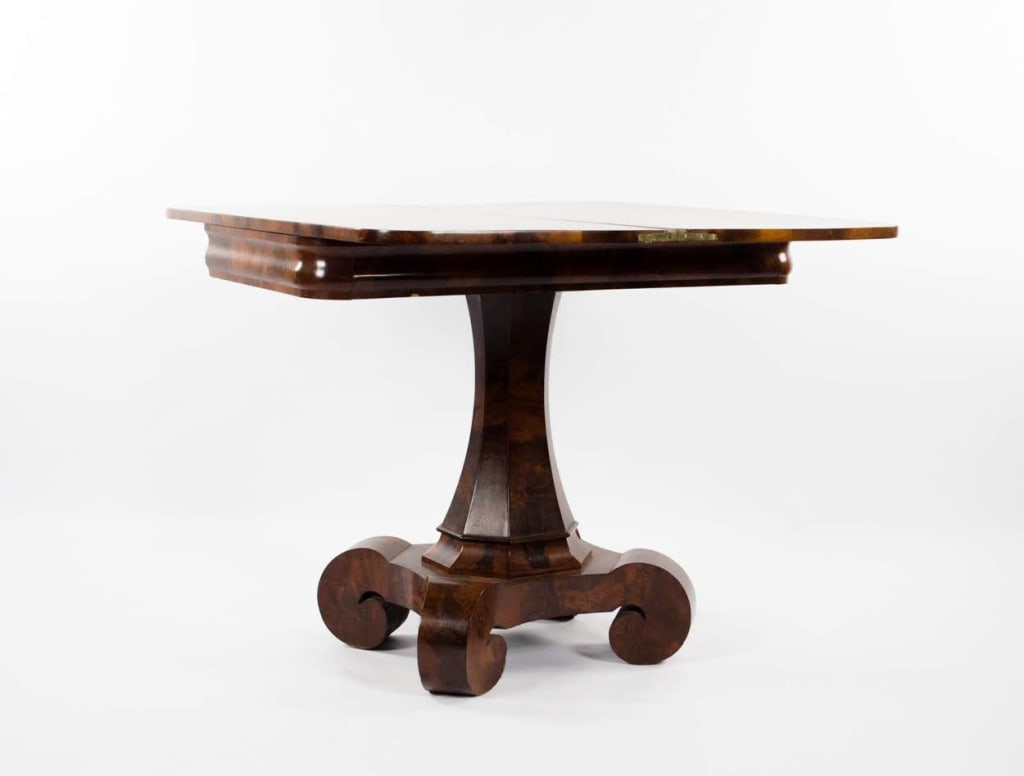 BIEDERMEIER STYLE BURLWOOD OCCASIONAL TABLE - 4