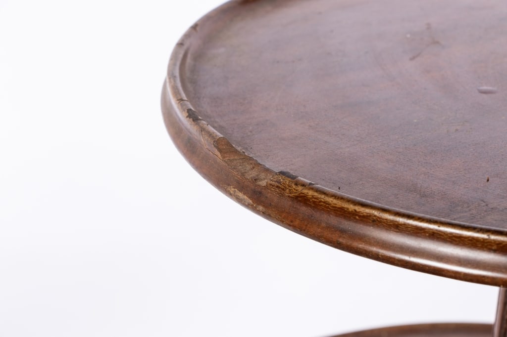 ENGLISH 3 TIER WALNUT DUMBWAITER - 9