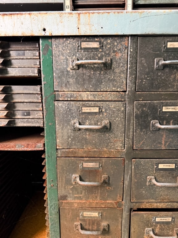 VINTAGE INDUSTRIAL MULTI DRAWER CABINET - 5