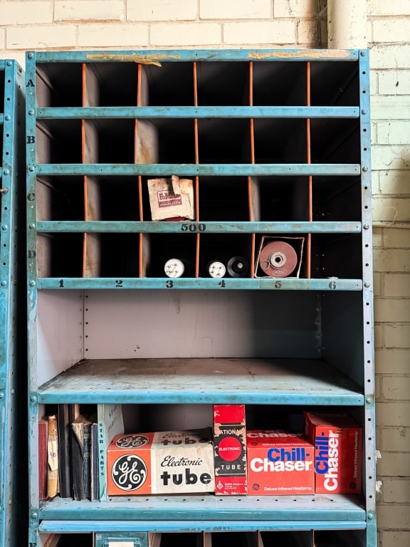 VINTAGE INDUSTRIAL MULTI COMPARTMENT CABINET - 2