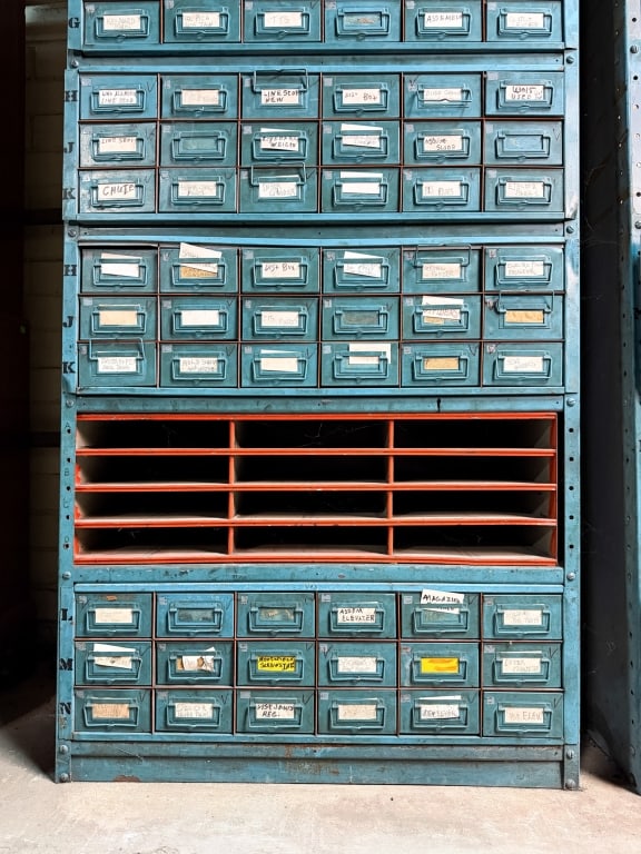 VINTAGE INDUSTRIAL MULTI COMPARTMENT CABINET - 3