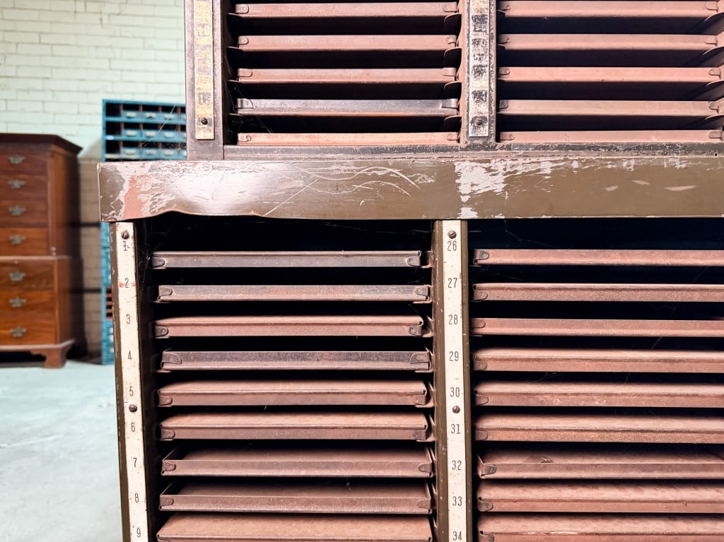 HAMILTON INDUSTRIAL LETTERPRESS CABINET - 3