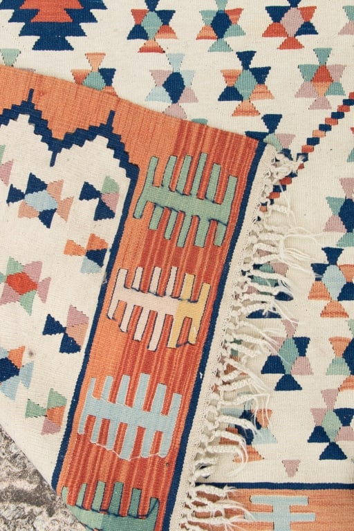 VINTAGE TURKISH KILIM RUG - 5