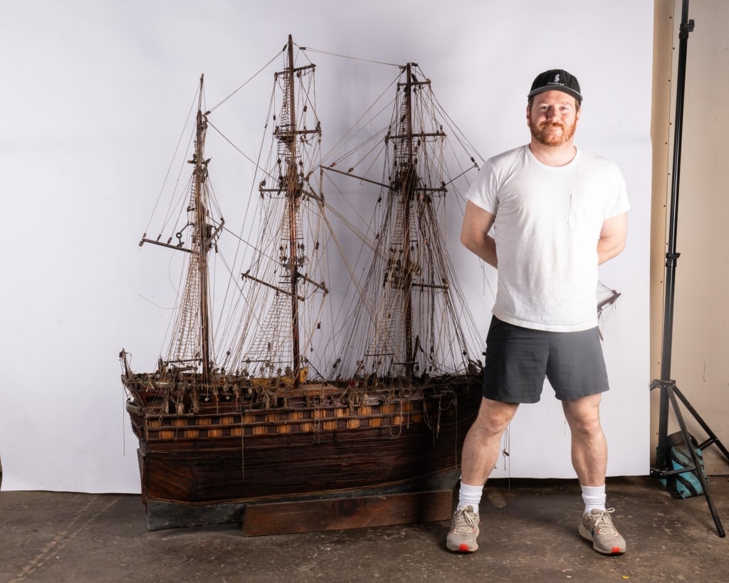 MONUMENTAL HAND-CRAFTED FIRST RATE SHIP MODEL - 2