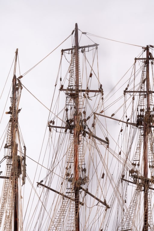 MONUMENTAL HAND-CRAFTED FIRST RATE SHIP MODEL - 8