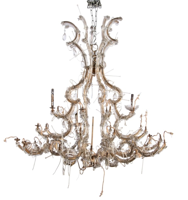 LARGE VENETIAN CHANDELIER PROJECT (1 of 6)