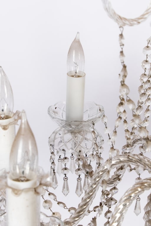 20TH C. ITALIAN 8-ARM CRYSTAL CHANDELIER - 10