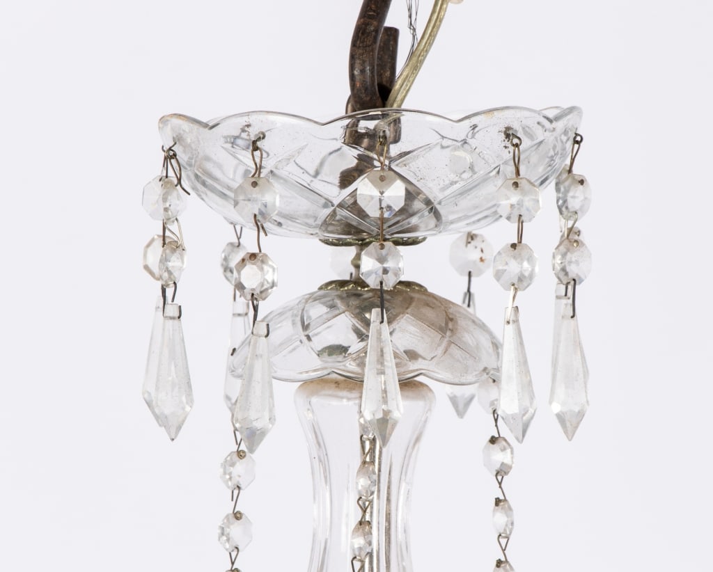 20TH C. ITALIAN 8-ARM CRYSTAL CHANDELIER - 4
