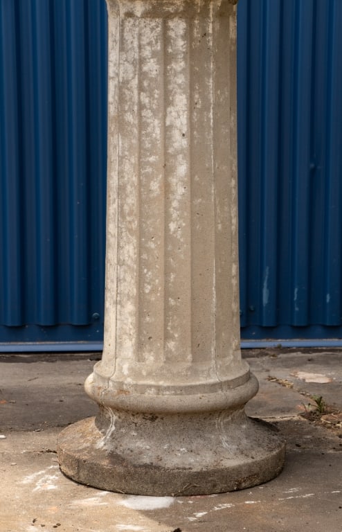 VINTAGE CAST STONE GARDEN BIRD BATH - 3