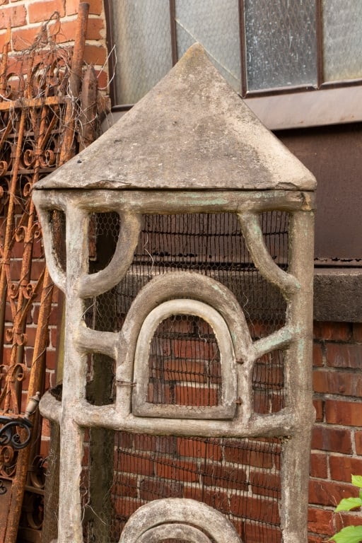 LARGE FAUX BOIS BIRD CAGE - 3