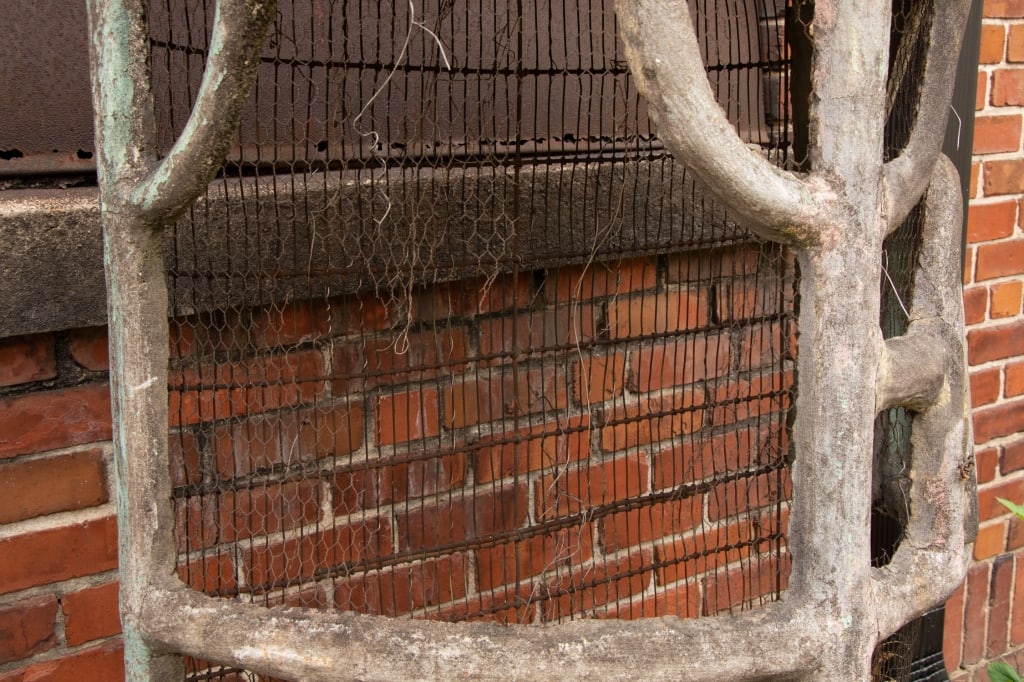 LARGE FAUX BOIS BIRD CAGE - 7