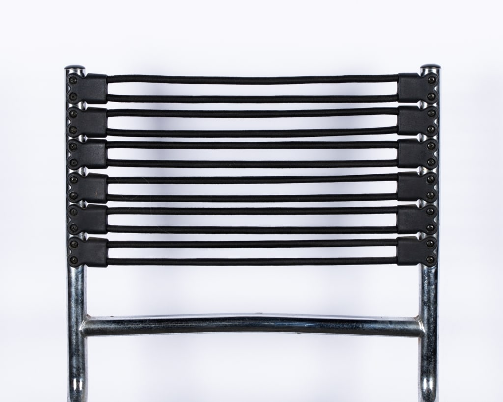 PAIR OF RENE HERBST STYLE DINING CHAIRS - 4