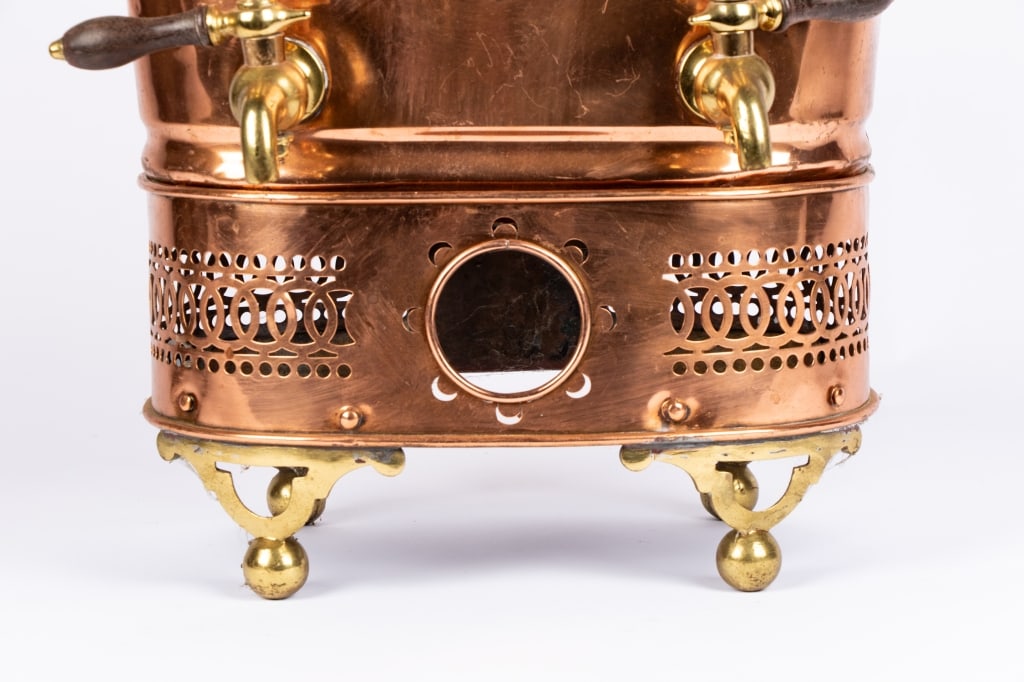 ANTIQUE W. CURTIS & SONS COPPER SAMOVAR - 5