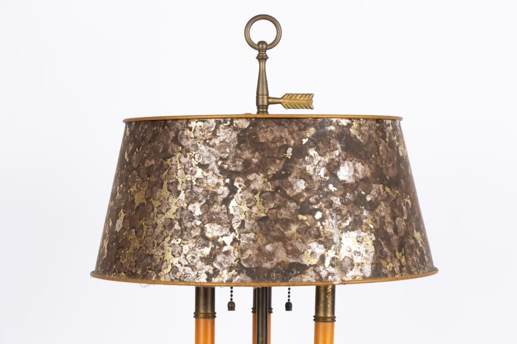 VINTAGE BRASS BOUILLOTTE DESK LAMP - 2