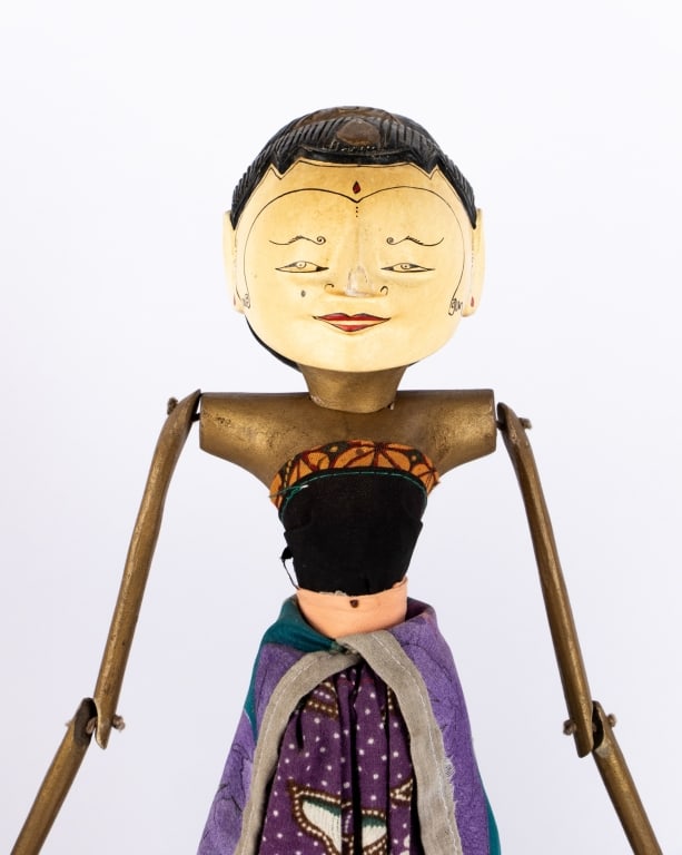 4 INDONESIAN JAVA WAYANG GOLEK WOODEN PUPPETS - 3